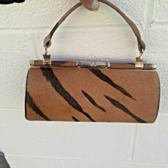 unbrANDED Handbags - Vintage 70s Real fur kelly bag purse